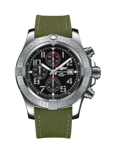 [A1337111/BC28/105W/A20BA.1] Super Avenger II Stainless Steel / Volcano Black / Military / Pin