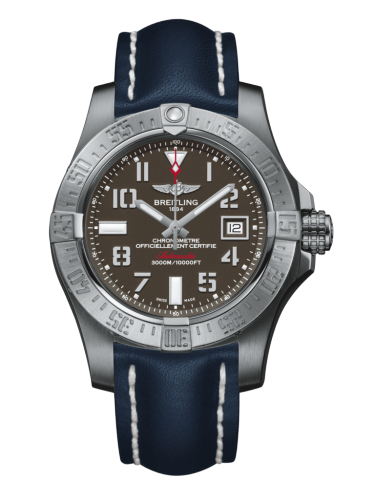 [A1733110/F563/105X/A20BASA.1] Avenger II Seawolf Stainless Steel / Tungsten Gray / Calf / Pin