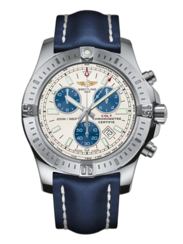 [A7338811/G790/105X/A20BA.1] Colt Chronograph Stratus Silver / Calf / Pin