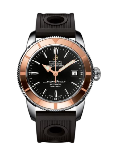 [U1732112.BA61.200S] Superocean Heritage 42 Stainless Steel / Red Gold / Volcano Black / Rubber