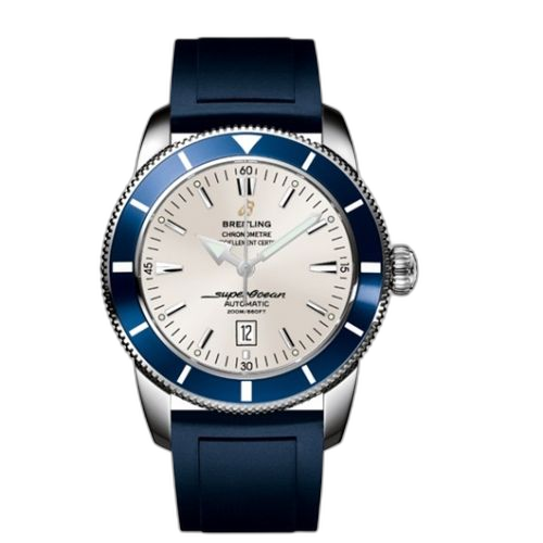 [A1732016.G642.139S] Superocean Heritage 46 Stainless Steel / Blue / Stratus Silver / Rubber