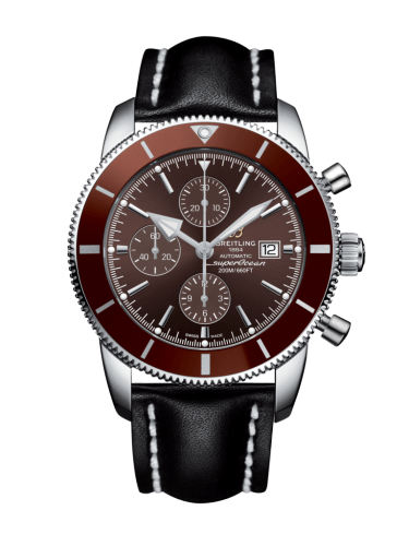 [A1331233/Q616/441X/A20BA.1] Superocean Heritage II 46 Chronograph Stainless Steel / Bronze / Bronze / Calf / Pin