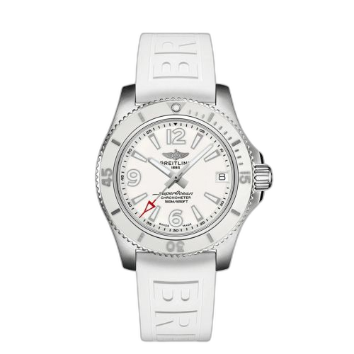 [A17366D21A1S1] Superocean 42 Stainless Steel / White / Japan