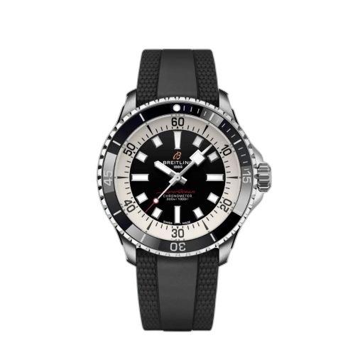 [A17375211B1S1] SuperOcean Automatic 42 Stainless Steel / Black / Rubber