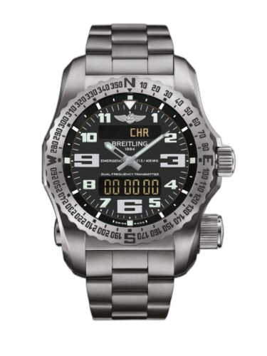 [E76325221B1E1 (aka: E7632522/BC02/159E)] Emergency II Titanium / Black / Bracelet