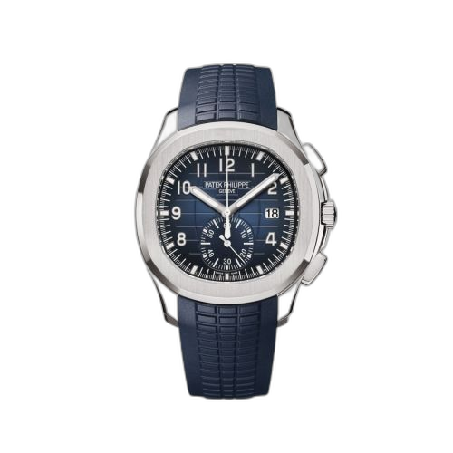 [5968G-001] Aquanaut Chronograph 5968 White Gold / Blue / Rubber