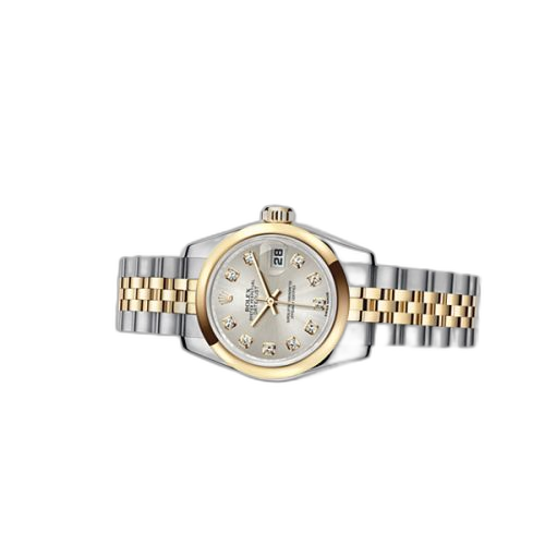 [179163-0062] Lady-Datejust 26 Rolesor Silver Diamond Jubilee