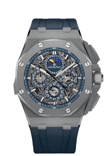 [26571TI.GG.A027CA.01] Royal Oak OffShore 26571 Grande Complication Titanium / Blue
