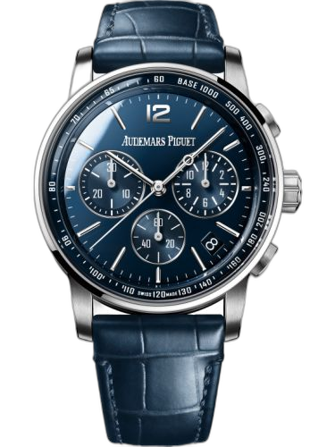 [26393BC.OO.A321CR.01] CODE 11.59 Chronograph Selfwinding White Gold / Blue