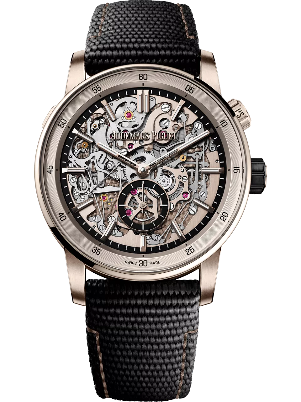 [26397QS.OO.D002KB.01] CODE 11.59 Grande Sonnerie Carillon Supersonnerie Ceramic - Sand Gold / Skeleton / 150th Anniversary