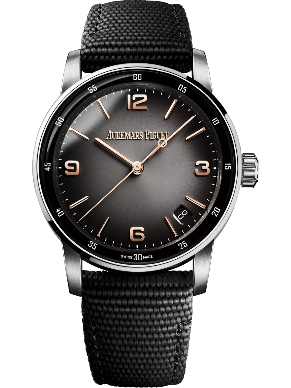 [15210CR.OO.A002KB.01] CODE 11.59 Automatic White Gold / Pink Gold / Grey / Fabric