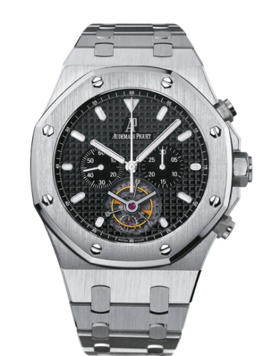 [25977ST.OO.1205ST.02] Royal Oak Tourbillon Chronograph Stainless Steel / Black / Bracelet