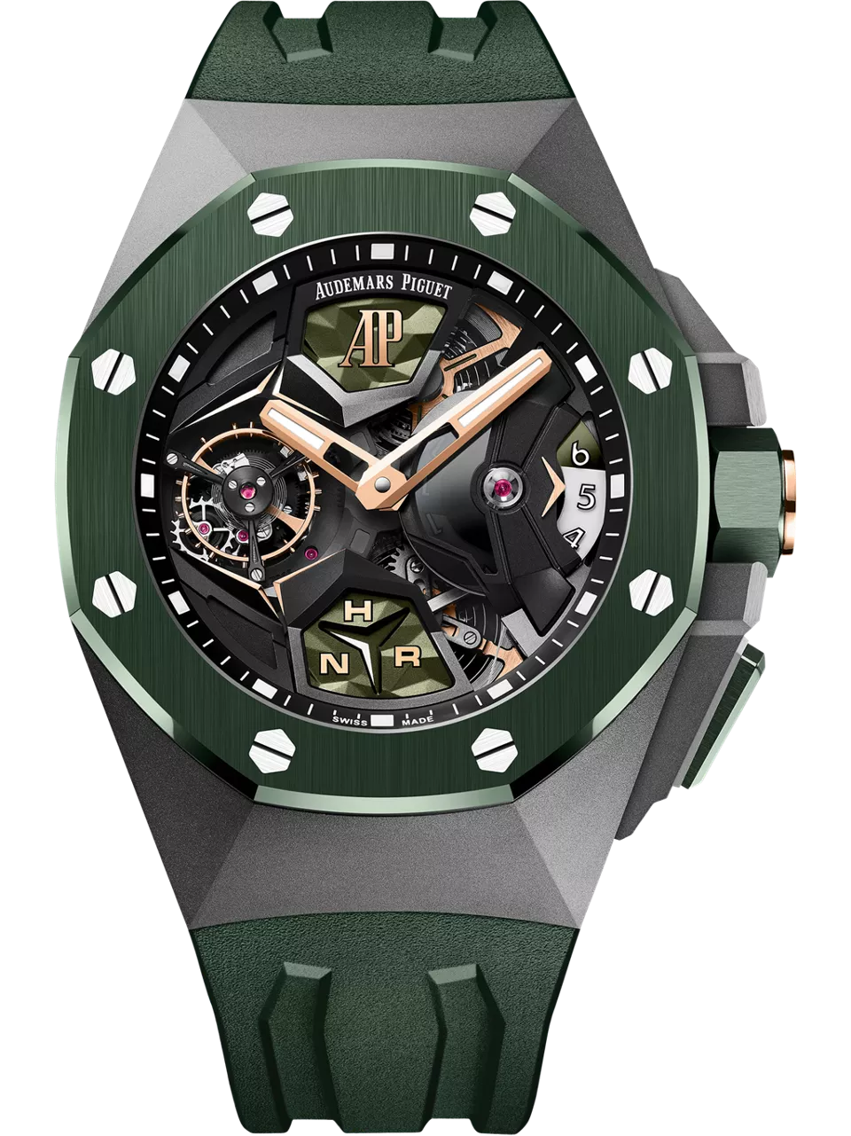 [26589IO.OO.D056CA.01] Royal Oak Concept GMT Tourbillon Titanium / Green