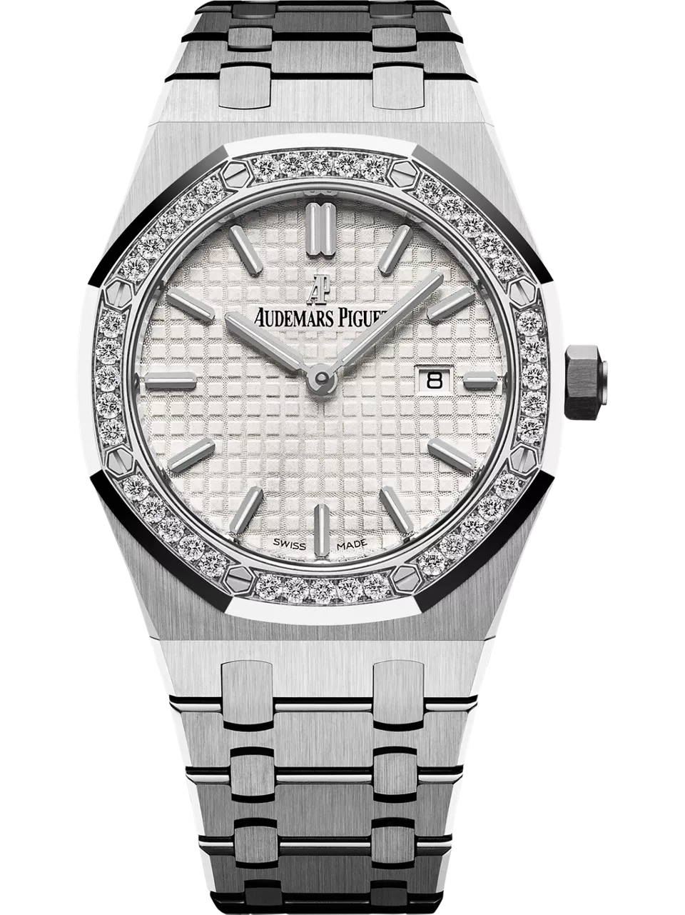 [67651ST.ZZ.1261ST.01] Royal Oak 67651 Quartz Stainless Steel / Silver / Bracelet