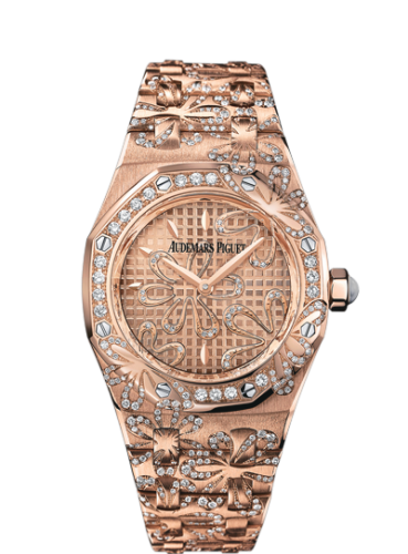 [67617OR.ZZ.1235OR.01] Royal Oak 67617 Pink Gold / Pink / Floral