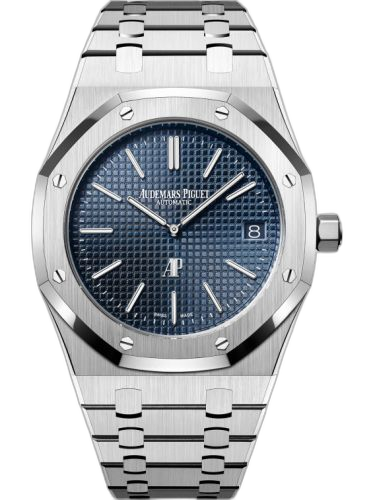 [15202ST.OO.1240ST.01] Royal Oak Extra-Thin Stainless Steel / Blue