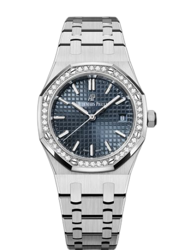 [77351ST.ZZ.1261ST.01] Royal Oak Selfwinding 34 Stainless Steel / Diamond / Blue / Bracelet