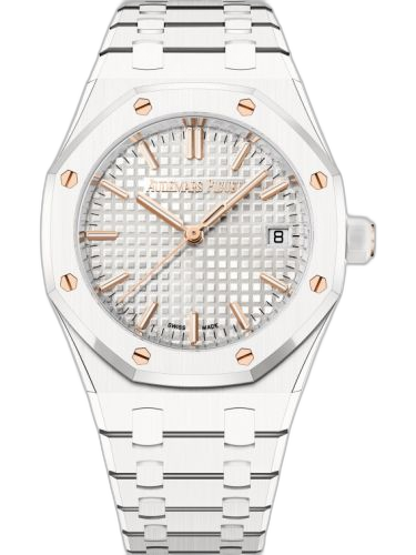[77350CB.OO.1266CB.01] Royal Oak Selfwinding 34 White Ceramic / White