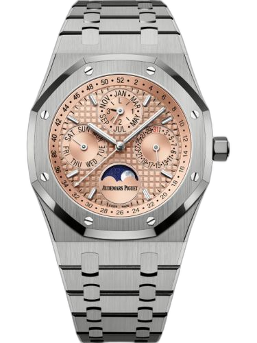 [26615TI.OO.1220TI.01] Royal Oak Perpetual Calendar 41 Titanium / Salmon