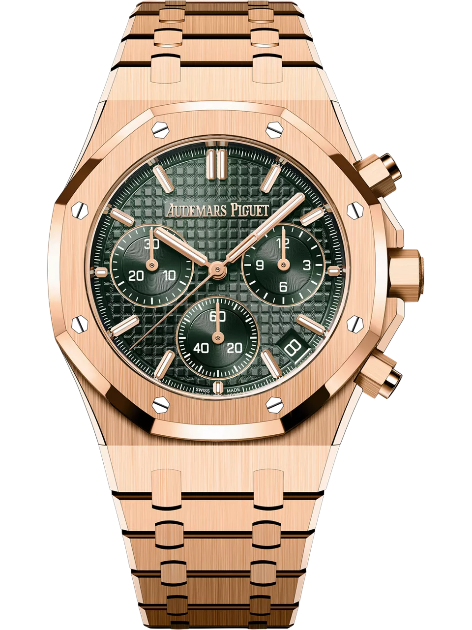 [26240OR.OO.1320OR.04] Royal Oak Chronograph 41 Pink Gold / Green / 50th Anniversary