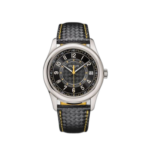 [6007G-001] Calatrava White Gold / Black - Yellow