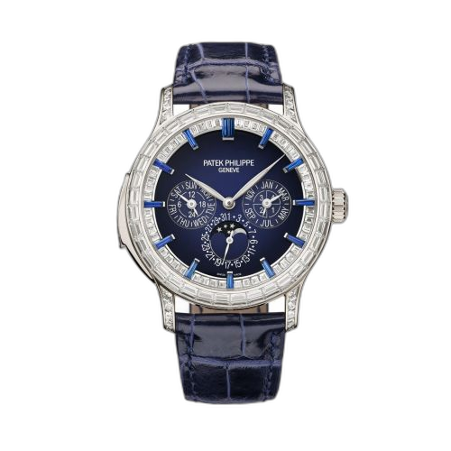 [5374/300P-001] Minute Repeater Perpetual Calendar Haute Joaillerie 5374 Platinum / Blue