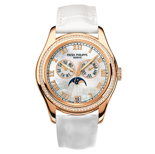 [4936R-001] Annual Calendar 4936 Rose Gold Diamond Mother of Pearl