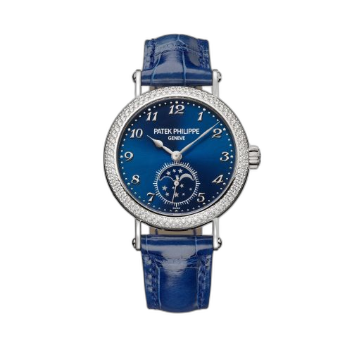 [7121/200G-001] Moonphase 7121 White Gold - Diamond / Blue