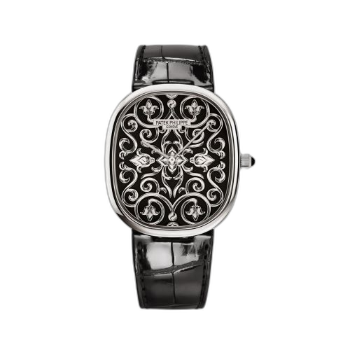 [5738/51G-001] Golden Ellipse 5738 White Gold / Arabesques and Volutes