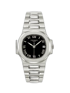 [3800/1A-XII] Nautilus 3800 Stainless Steel / Black - Roman