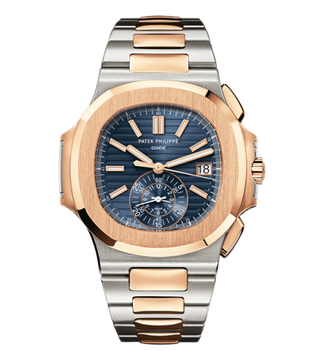 [5980/1AR-001] Nautilus 5980 Stainless Steel / Rose Gold / Blue