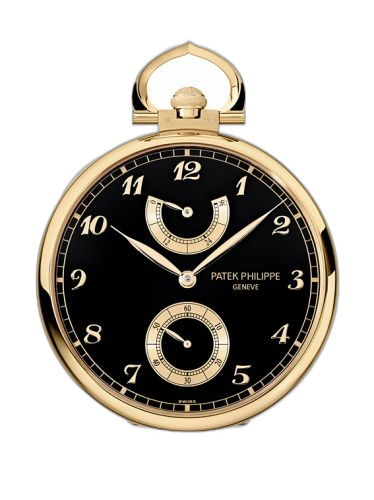 [982/168J] Pocket Watch Lepine Power Reserve Yellow Gold / Ballerina