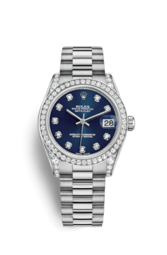 [178159-0020] Datejust 31 White Gold Diamond / President / Blue Diamond