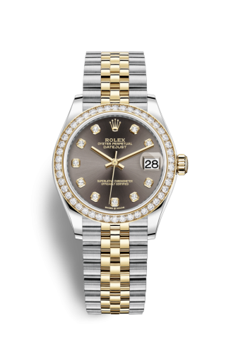 [278383rbr-0022] Datejust 31 Stainless Steel / Yellow Gold / Diamond / Grey - Diamond / Jubilee