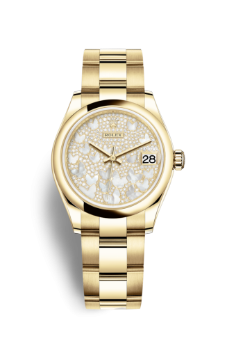 [278248-0021] Datejust 31 Yellow Gold / Domed / Butterfly / Oyster