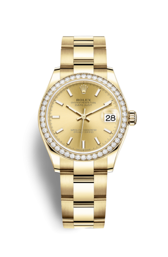 [278288rbr-0021] Datejust 31 Yellow Gold / Diamond / Champagne / Oyster