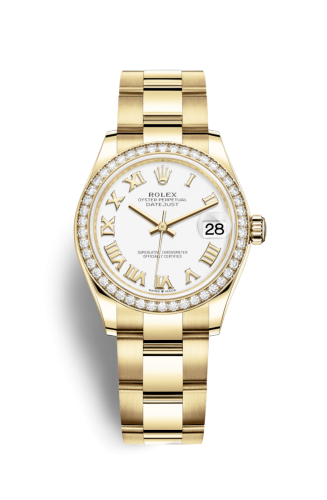 [278288rbr-0008] Datejust 31 Yellow Gold / Diamond / White - Roman / Oyster