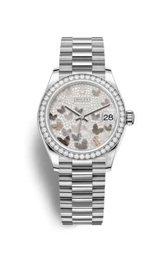 [278289rbr-0008] Datejust 31 White Gold / Diamond / Butterfly / President