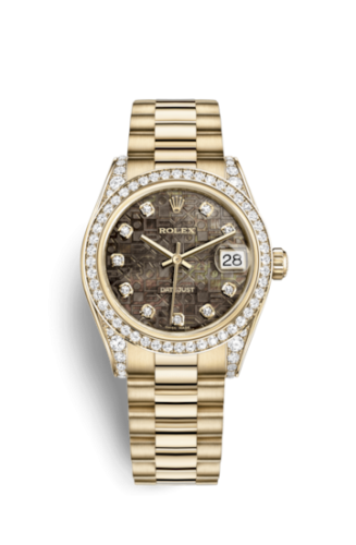 [178158-0018] Datejust 31 Yellow Gold Diamond / President / Black MOP Computer