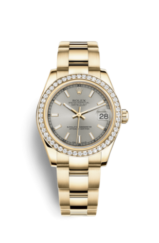 [178288-0083] Datejust 31 Yellow Gold Diamond / Oyster / Silver