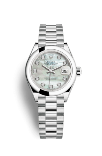 [279166-0008] Lady-Datejust 28 Platinum Domed / President / MOP