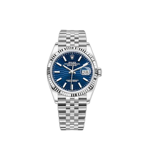 [126234-0049] Datejust 36 Stainless Steel / Fluted / Blue - Fluted / Jubilee