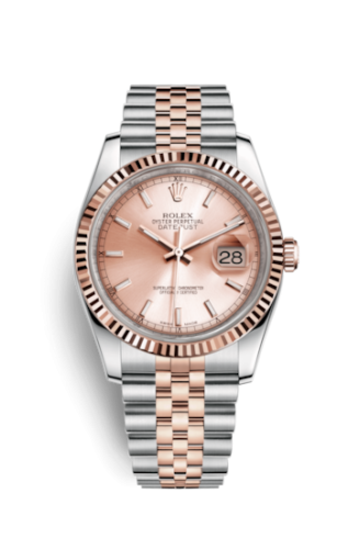 [116231-0062] Datejust 36 Rolesor Everose Fluted / Jubilee / Pink