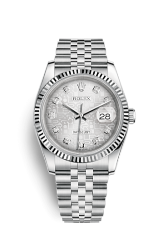 [116234-0087] Datejust 36 Stainless Steel Fluted / Jubilee / Silver Computer