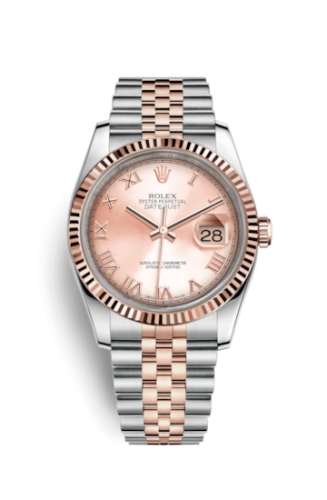 [116231-0089] Datejust 36 Rolesor Everose Fluted / Jubilee / Pink Roman