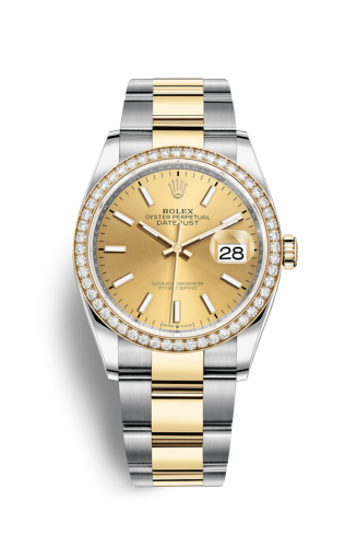 [126283RBR-0002] Datejust 36 Stainless Steel / Yellow Gold / Diamond / Champagne / Oyster