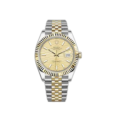 [126333-0022] Datejust 41 Rolesor Yellow - Fluted / Jubilee / Champagne - Fluted