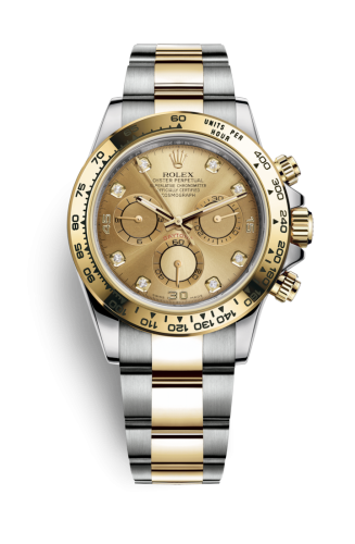 [116503-0006] Cosmograph Daytona Stainless Steel / Yellow Gold / Champagne Diamond