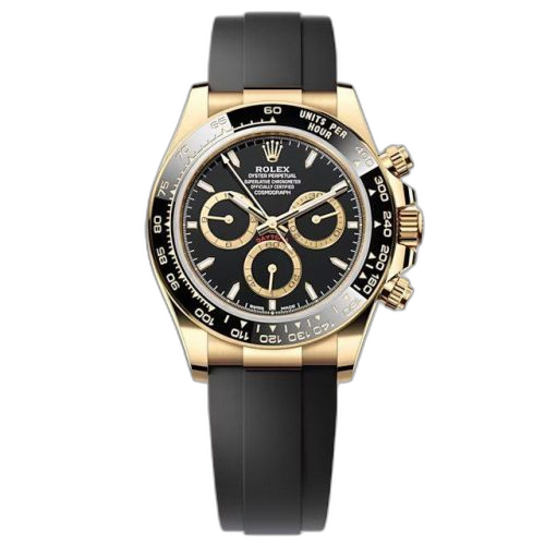[126518LN-0008 (aka: M126518LN-0008)] Cosmograph Daytona Yellow Gold - Cerachrom / Black / Oysterflex