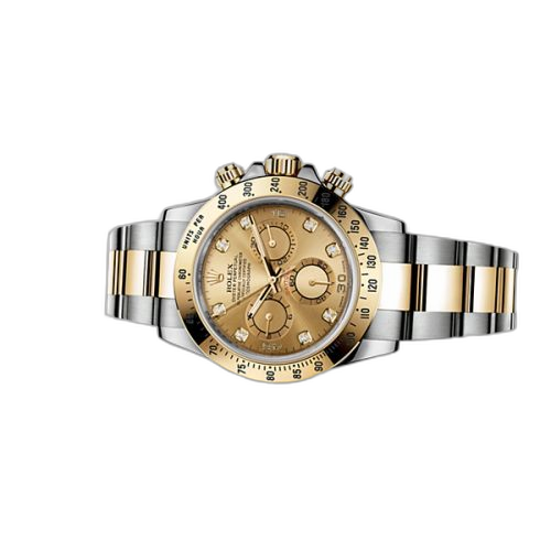 [116523-0055] Cosmograph Daytona Rolesor / Champagne Diamond